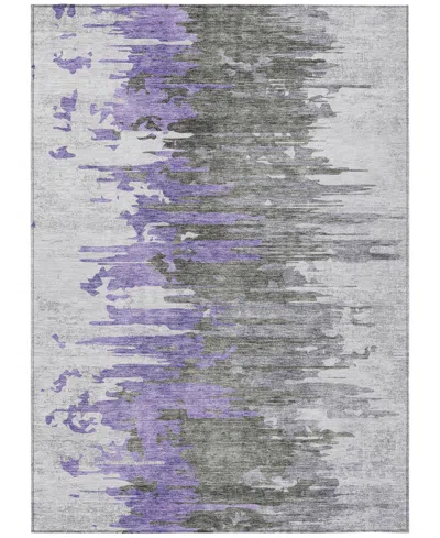 Addison Chantille Machine Washable Acn704 3'x5' Area Rug In Purple
