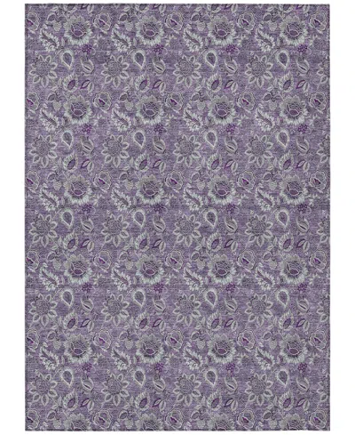 Addison Chantille Machine Washable Acn661 3'x5' Area Rug In Purple