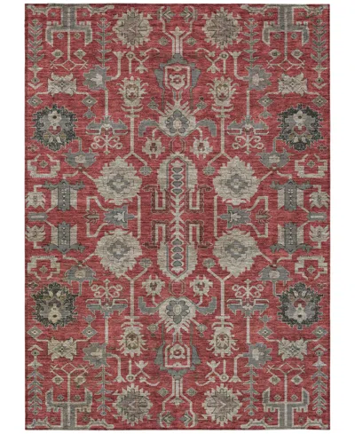 Addison Chantille Machine Washable Acn697 3'x5' Area Rug In Red