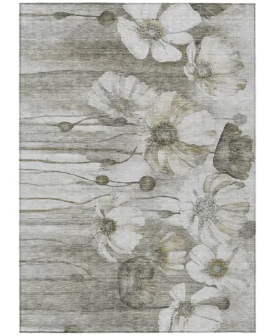 Addison Chantille Machine Washable Acn712 3'x5' Area Rug In Taupe