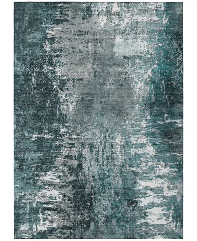 Addison Chantille Machine Washable Acn718 3'x5' Area Rug In Teal