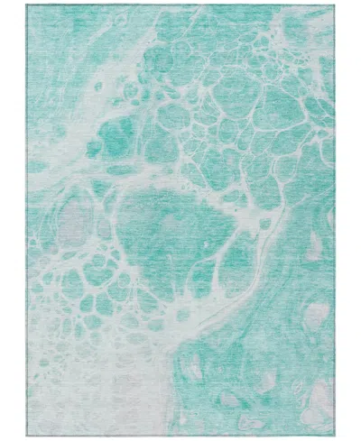 Addison Chantille Machine Washable Acn682 5'x7'6" Area Rug In Aqua