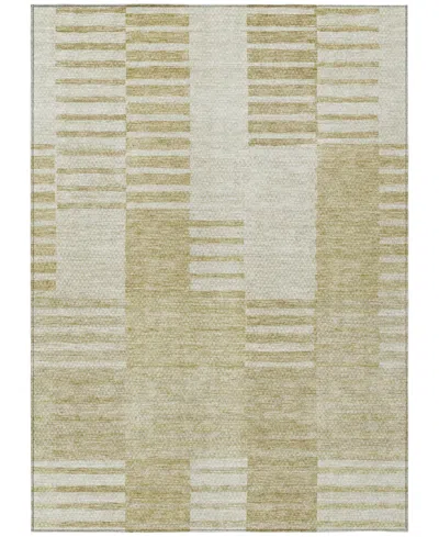 Addison Chantille Machine Washable Acn686 5'x7'6" Area Rug In Beige