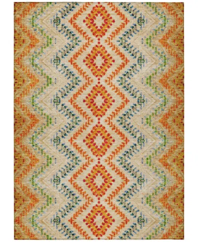 Addison Chantille Machine Washable Acn683 5'x7'6" Area Rug In Beige