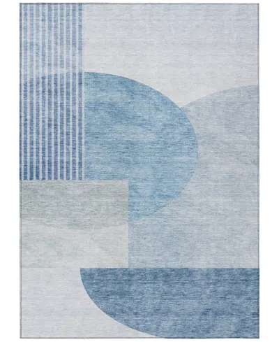 Addison Chantille Machine Washable Acn678 5'x7'6" Area Rug In Blue