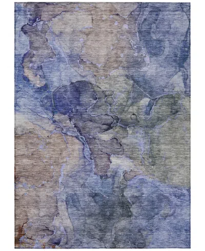 Addison Chantille Machine Washable Acn689 5'x7'6" Area Rug In Blue