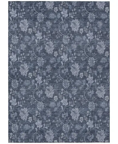 Addison Chantille Machine Washable Acn680 5'x7'6" Area Rug In Blue