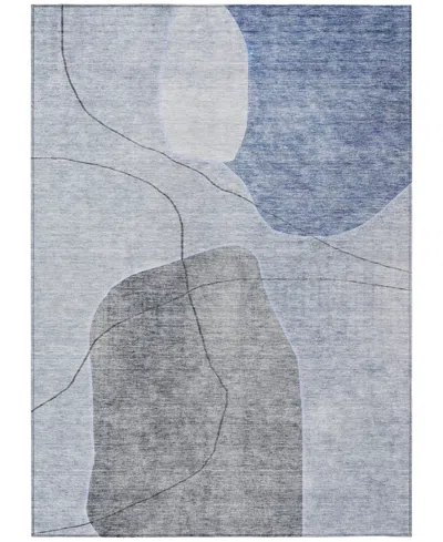 Addison Chantille Machine Washable Acn672 5'x7'6" Area Rug In Blue