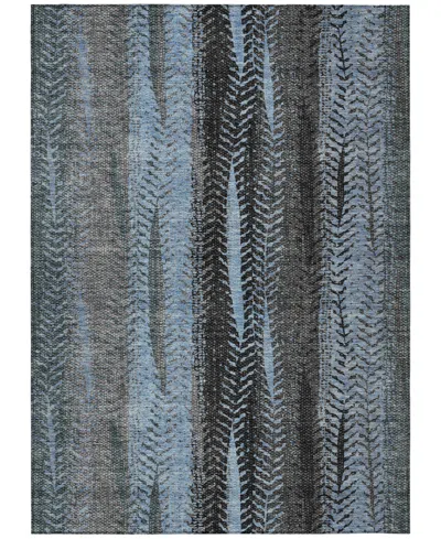Addison Chantille Machine Washable Acn693 5'x7'6" Area Rug In Blue