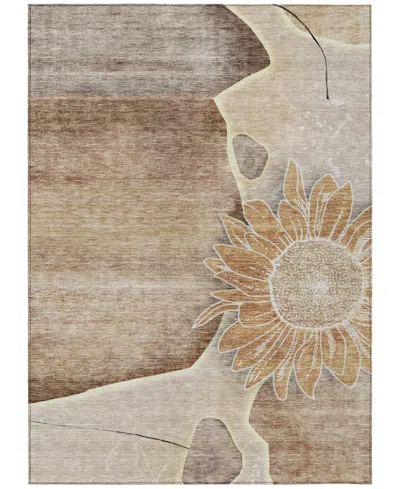 Addison Chantille Acn700 5'x7'6" Area Rug In Brown