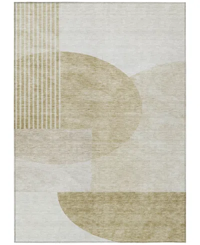 Addison Chantille Machine Washable Acn678 5'x7'6" Area Rug In Brown
