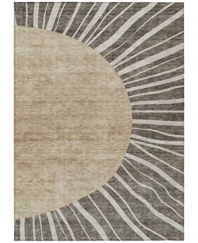 Addison Chantille Acn668 5'x7'6" Area Rug In Chocolate