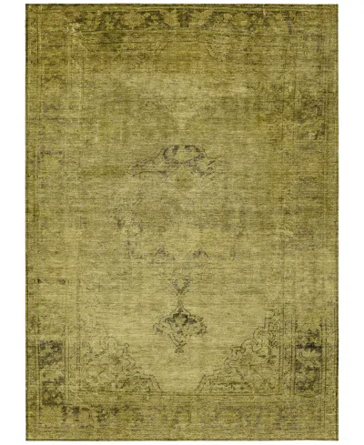 Addison Chantille Machine Washable Acn658 5'x7'6" Area Rug In Gold