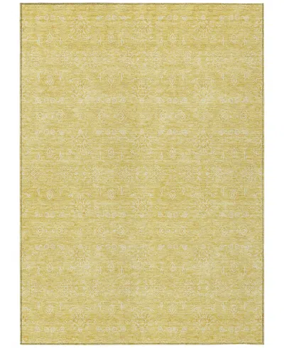 Addison Chantille Machine Washable Acn703 5'x7'6" Area Rug In Gold
