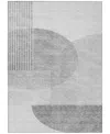 Addison Chantille Acn678 5'x7'6" Area Rug In Gray