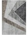 Addison Chantille Machine Washable Acn671 5'x7'6" Area Rug In Gray