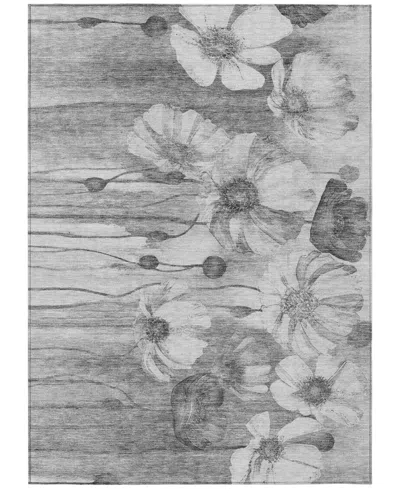 Addison Chantille Machine Washable Acn712 5'x7'6" Area Rug In Gray