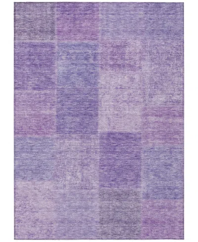 Addison Chantille Acn664 5'x7'6" Area Rug In Lavender