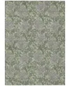 Addison Chantille Machine Washable Acn677 5'x7'6" Area Rug In Green