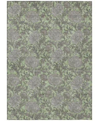 Addison Chantille Machine Washable Acn677 5'x7'6" Area Rug In Green