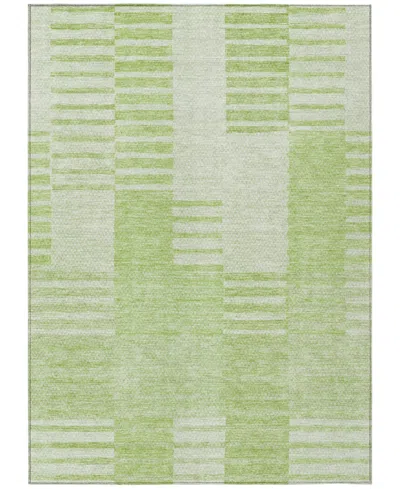 Addison Chantille Machine Washable Acn686 5'x7'6" Area Rug In Moss