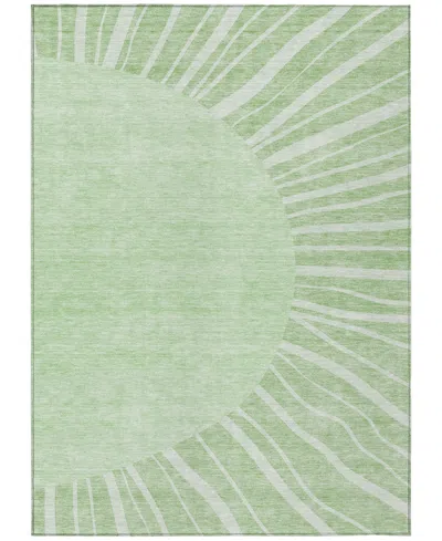 Addison Chantille Machine Washable Acn668 5'x7'6" Area Rug In Moss