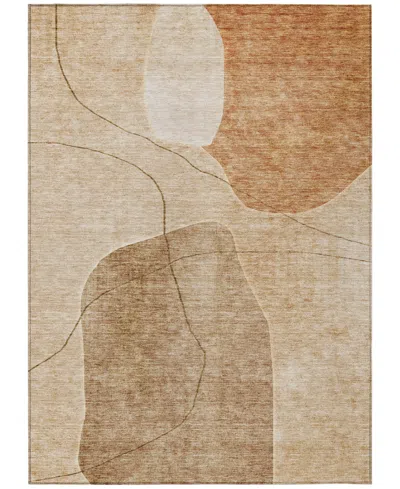 Addison Chantille Acn672 5'x7'6" Area Rug In Paprika