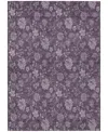 Addison Chantille Acn680 5'x7'6" Area Rug In Plum