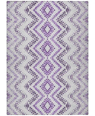 Addison Chantille Acn684 5'x7'6" Area Rug In Purple