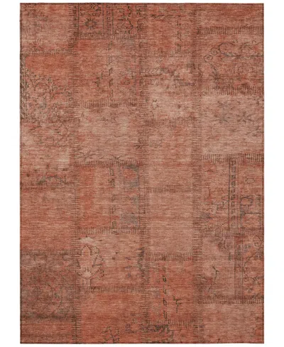Addison Chantille Acn685 5'x7'6" Area Rug In Salmon