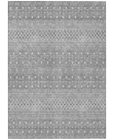 Addison Chantille Machine Washable Acn709 5'x7'6" Area Rug In Silver
