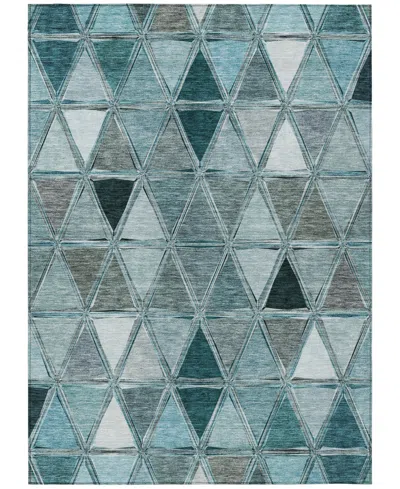 Addison Chantille Machine Washable Acn722 5'x7'6" Area Rug In Teal