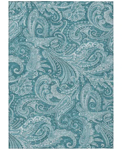 Addison Chantille Machine Washable Acn654 5'x7'6" Area Rug In Turquoise