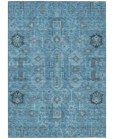 Addison Chantille Machine Washable Acn697 8'x10' Area Rug In Blue