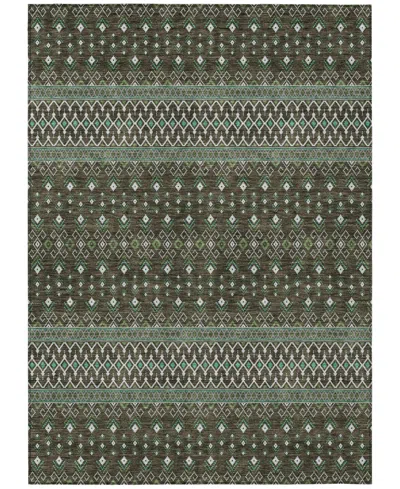 Addison Chantille Machine Washable Acn708 8'x10' Area Rug In Green