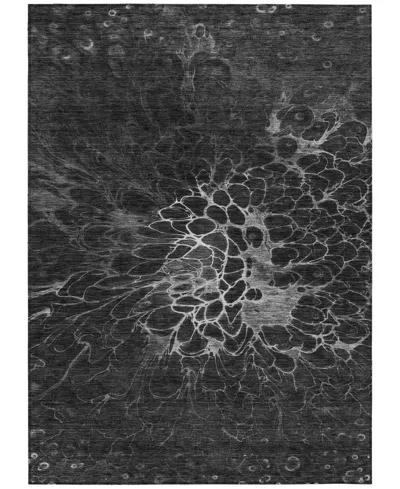Addison Chantille Machine Washable Acn652 8'x10' Area Rug In Charcoal