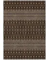 Addison Chantille Machine Washable Acn708 8'x10' Area Rug In Chocolate