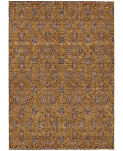 Addison Chantille Machine Washable Acn702 8'x10' Area Rug In Brown