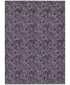 Addison Chantille Machine Washable Acn661 8'x10' Area Rug In Eggplant