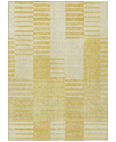 Addison Chantille Machine Washable Acn686 8'x10' Area Rug In Gold