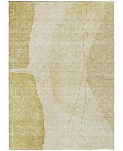 Addison Chantille Machine Washable Acn696 8'x10' Area Rug In Gold