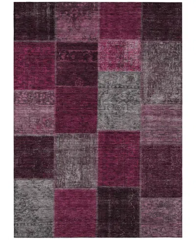 Addison Chantille Machine Washable Acn663 8'x10' Area Rug In Mauve