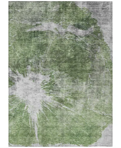 Addison Chantille Machine Washable Acn719 8'x10' Area Rug In Green