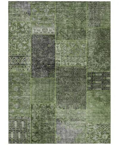 Addison Chantille Machine Washable Acn669 8'x10' Area Rug In Green