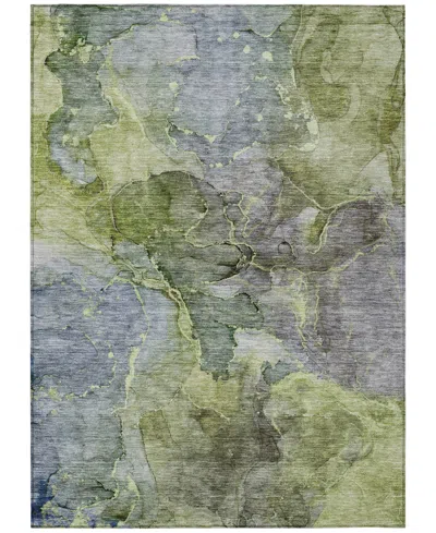 Addison Chantille Machine Washable Acn689 8'x10' Area Rug In Green