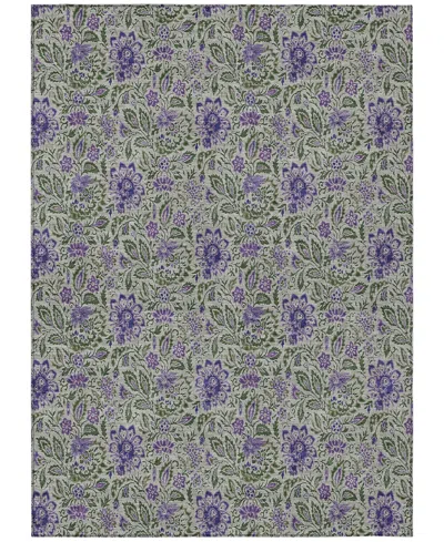 Addison Chantille Machine Washable Acn660 8'x10' Area Rug In Purple