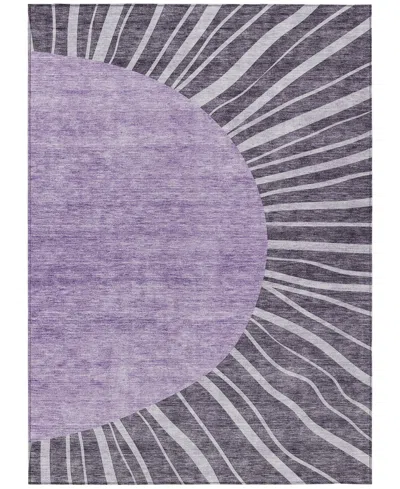 Addison Chantille Machine Washable Acn668 8'x10' Area Rug In Purple