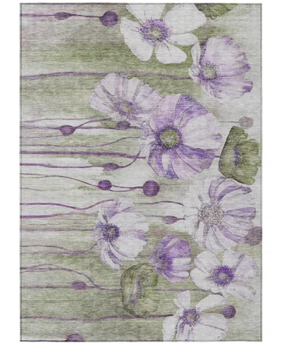 Addison Chantille Machine Washable Acn712 8'x10' Area Rug In Purple