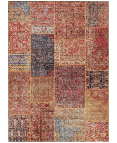 Addison Chantille Machine Washable Acn669 8'x10' Area Rug In Red