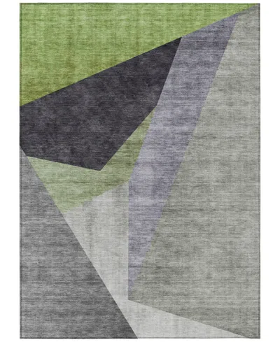 Addison Chantille Machine Washable Acn716 8'x10' Area Rug In Sage